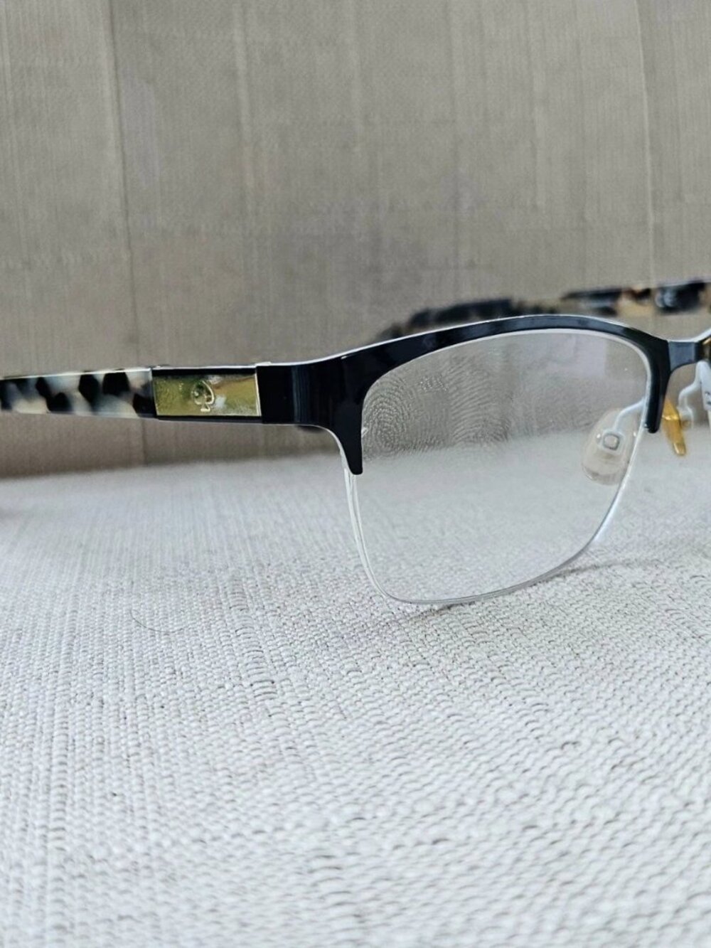 Kate Spade Women Eyeglasses Frame Half Rim Eyewear GLORIANNE Black Glasses - Picture 2 of 12